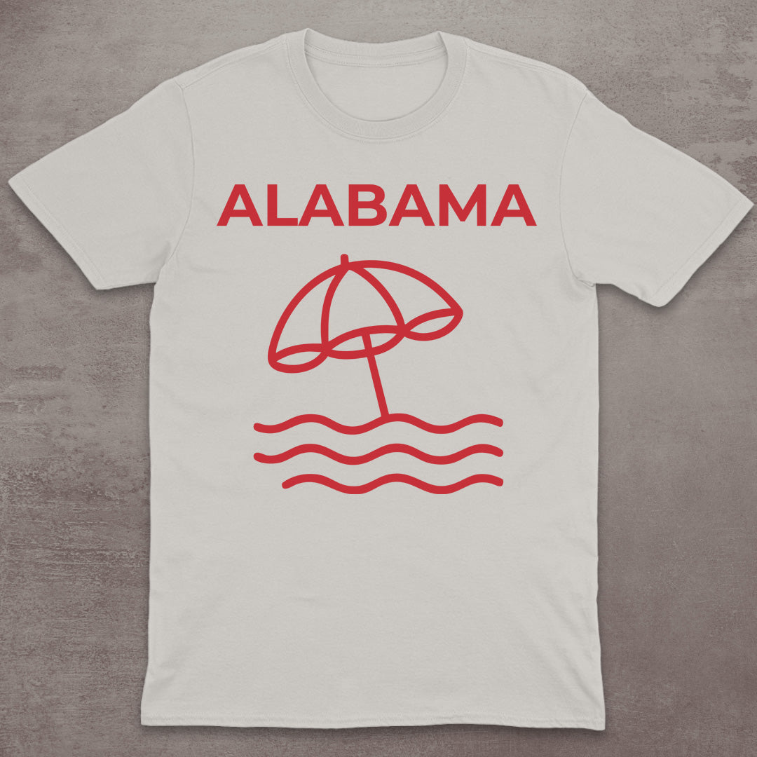 Alabama Beach Umbrella T-Shirt