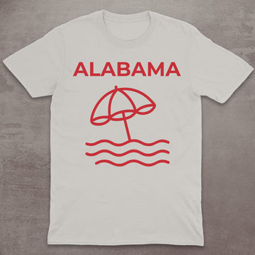 Alabama Beach Umbrella T-Shirt