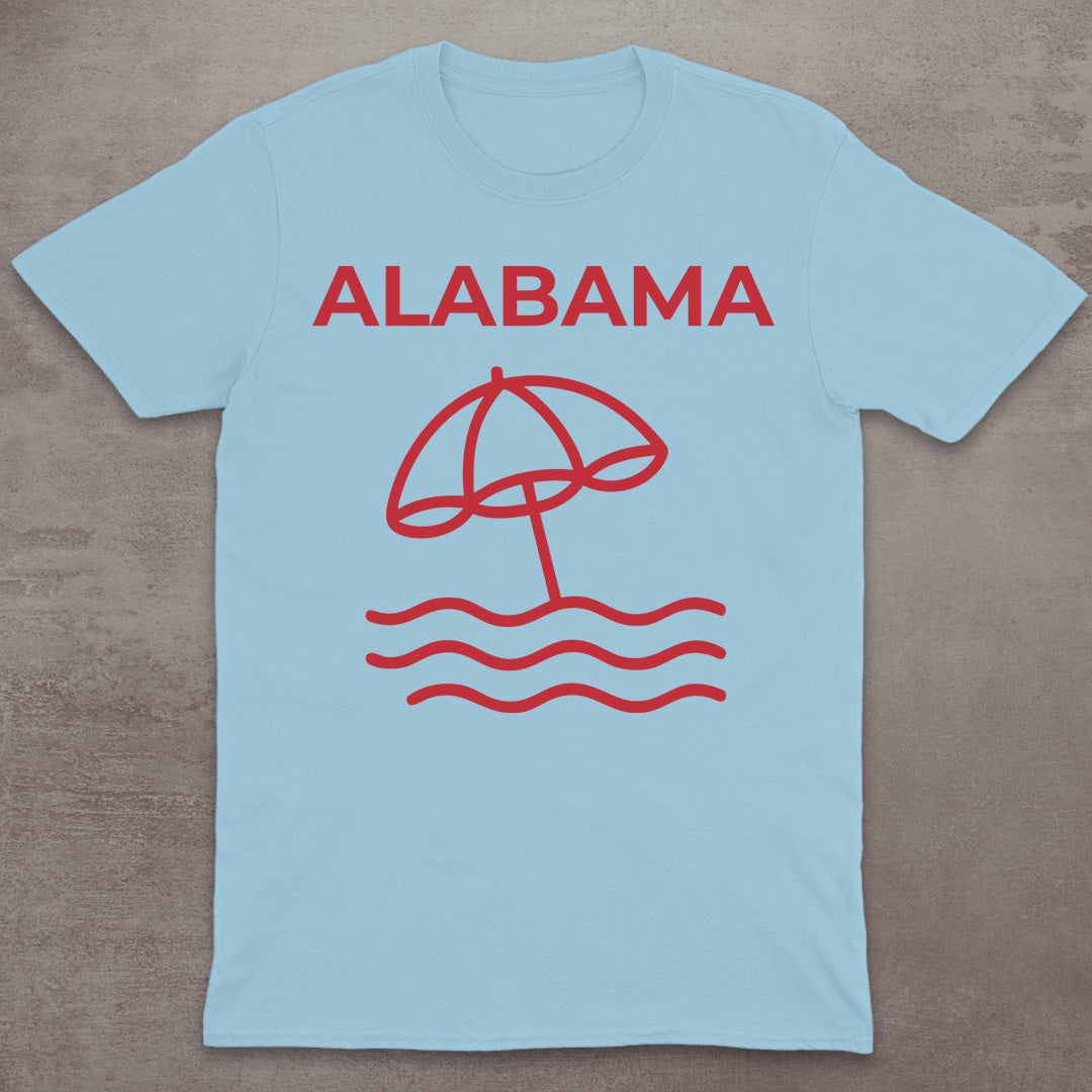Alabama Beach Umbrella T-Shirt