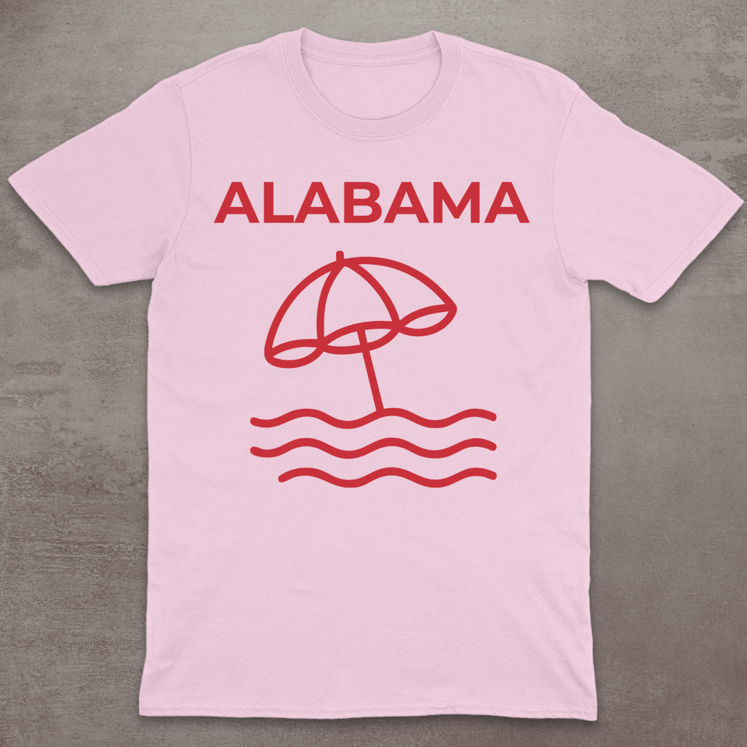 Alabama Beach Umbrella T-Shirt
