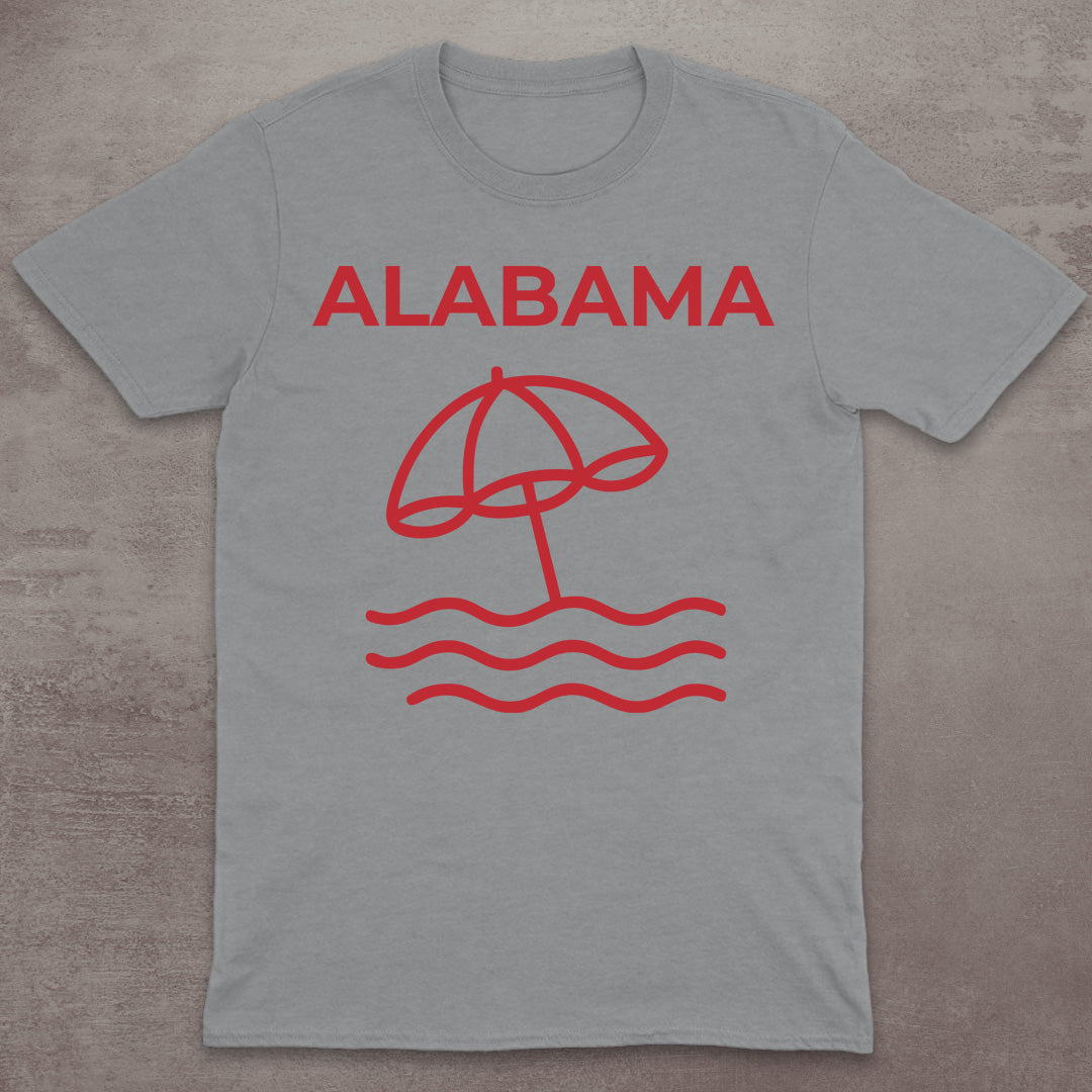 Alabama Beach Umbrella T-Shirt