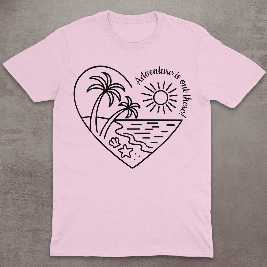 Adventure Beach Heart T-Shirt