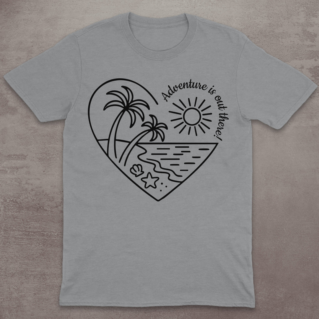 Adventure Beach Heart T-Shirt