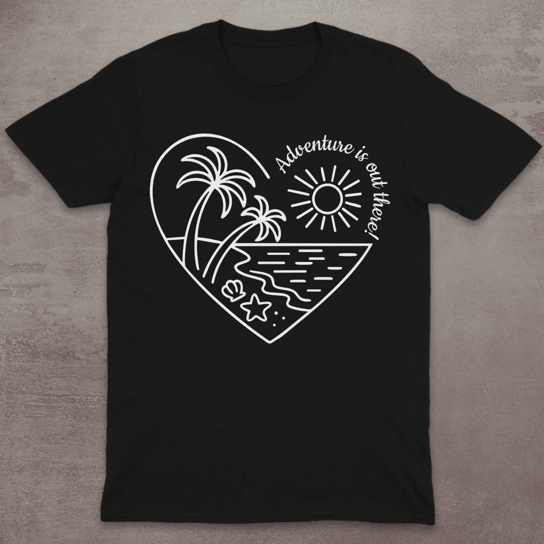Adventure Beach Heart T-Shirt