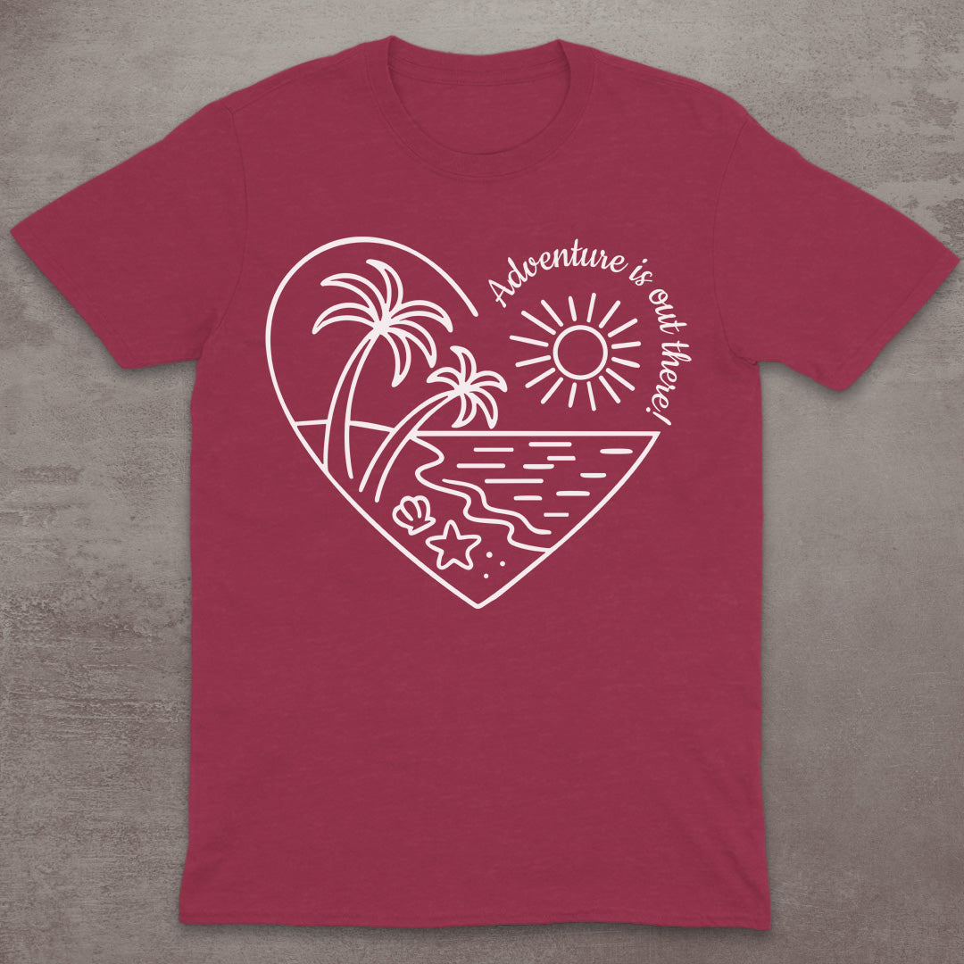 Adventure Beach Heart T-Shirt