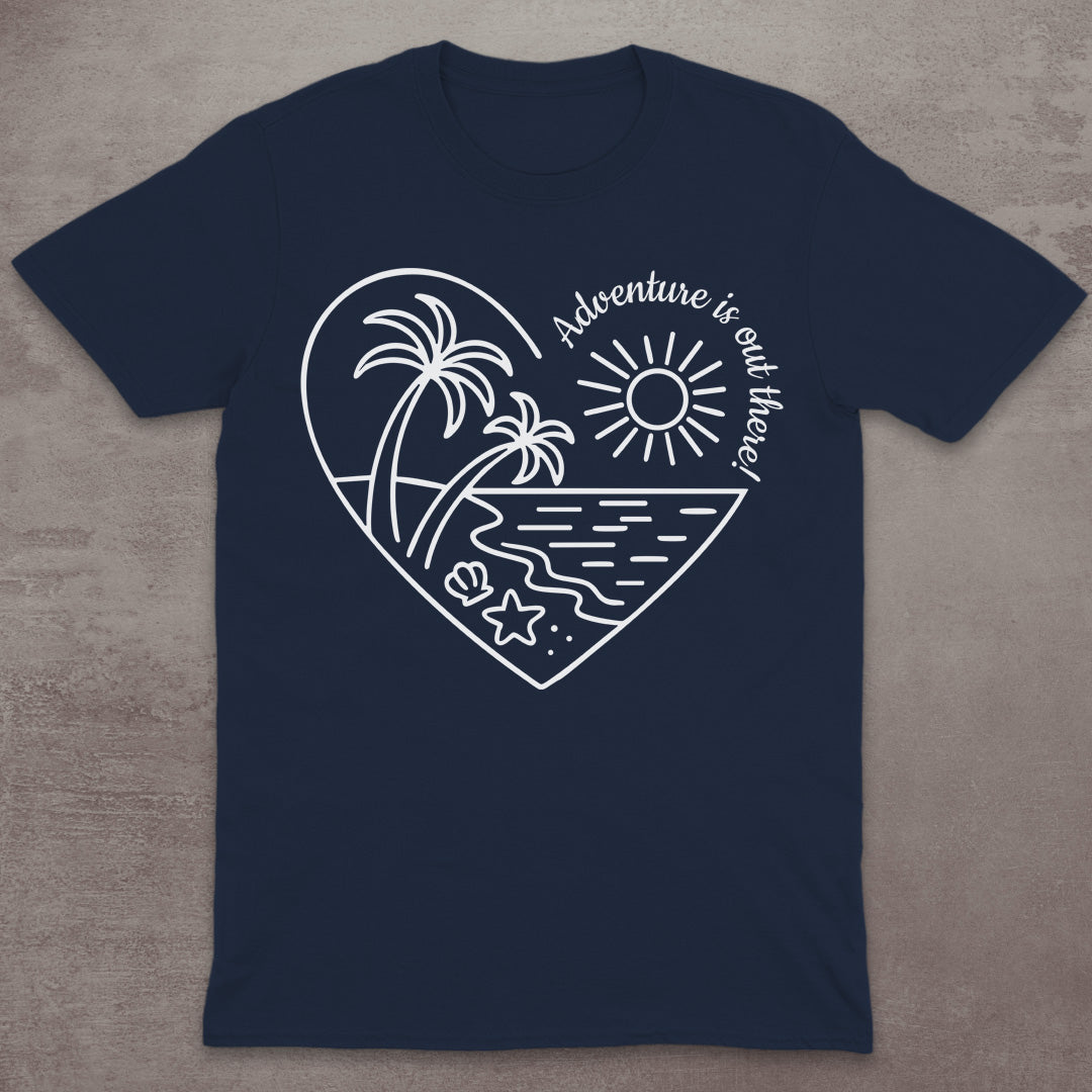 Adventure Beach Heart T-Shirt