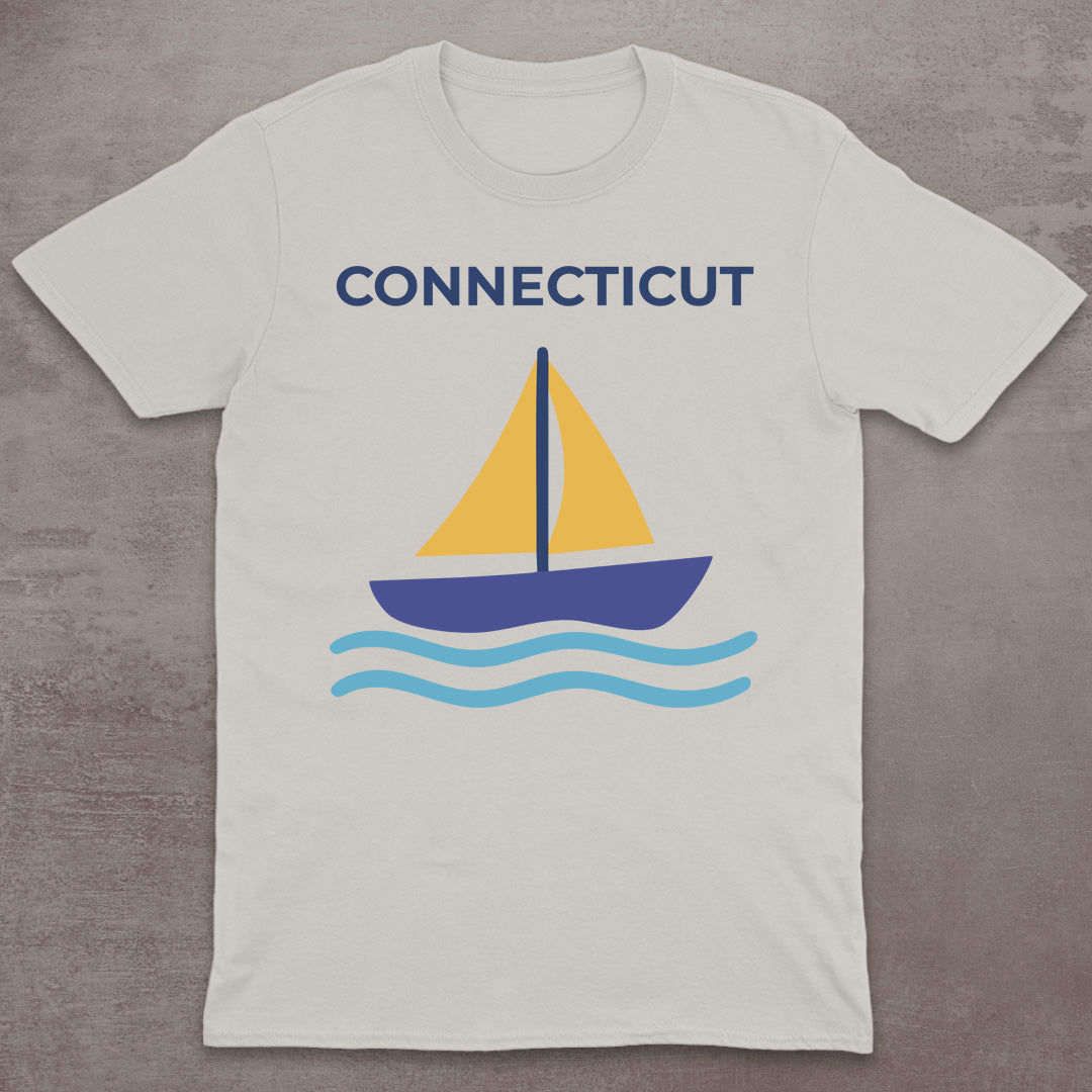 Connecticut Sailboat T-Shirt
