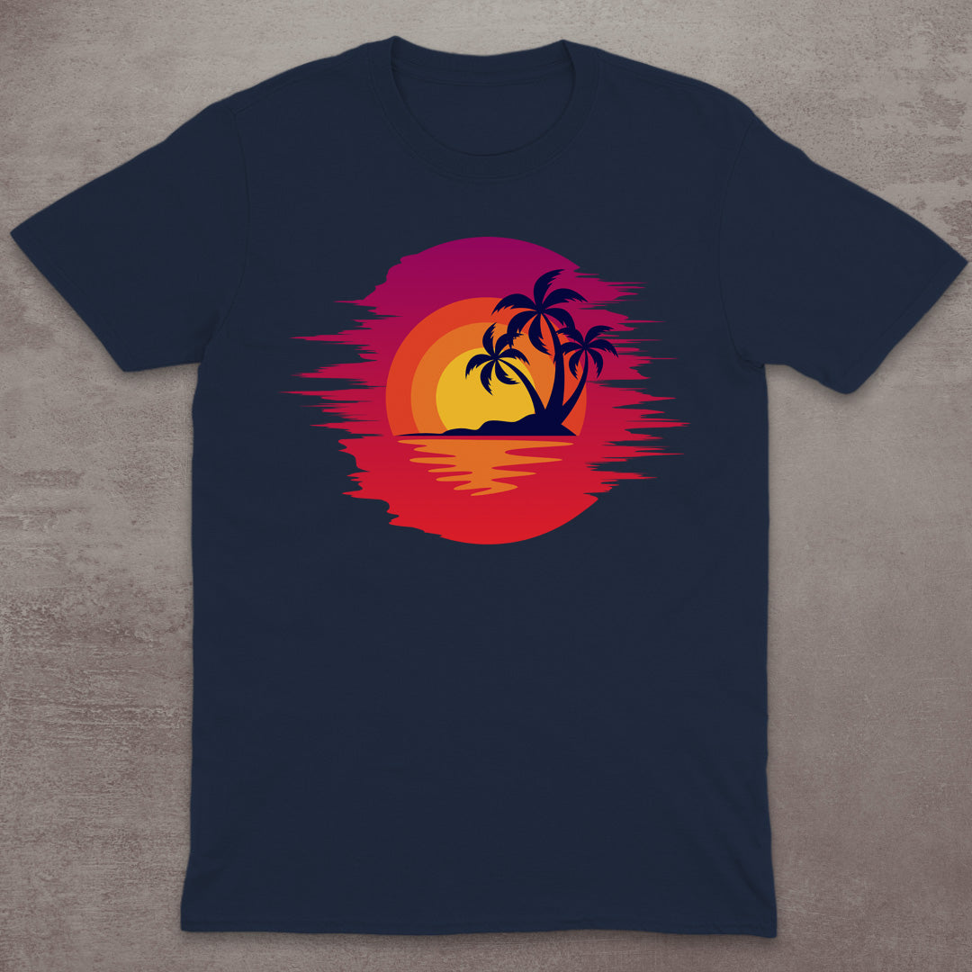 Tropical Island Sunset T-Shirt