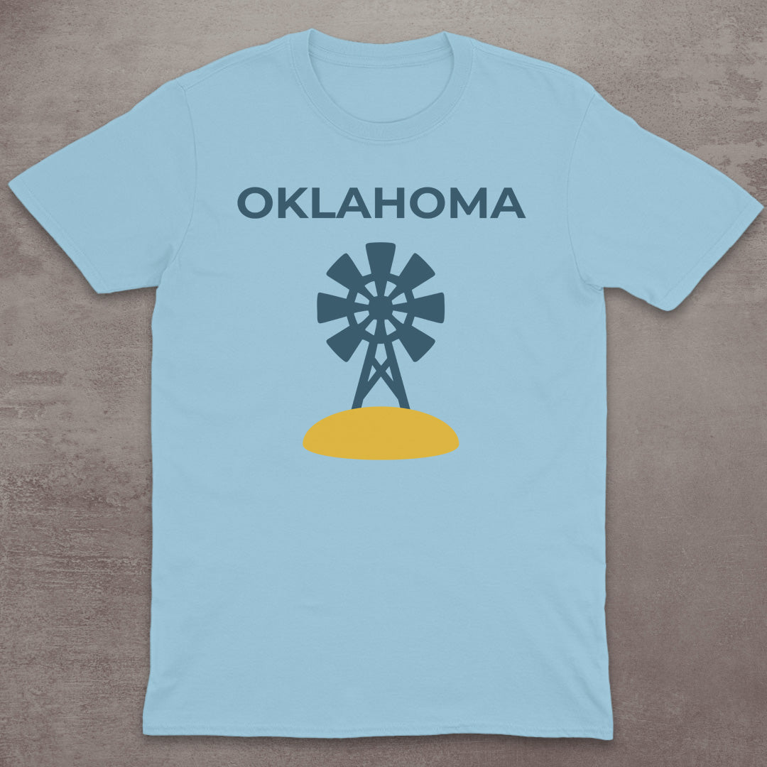 Oklahoma Plains Windmill T-Shirt