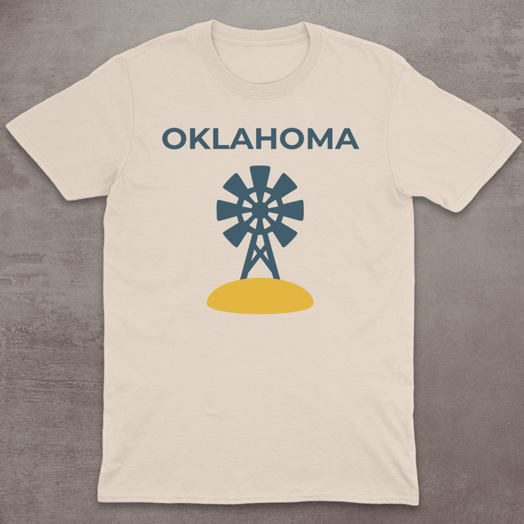Oklahoma Plains Windmill T-Shirt