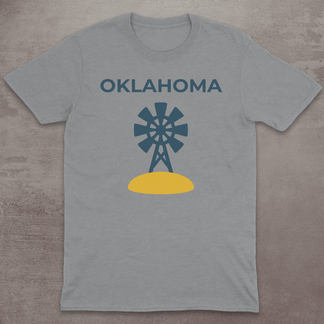 Oklahoma Plains Windmill T-Shirt
