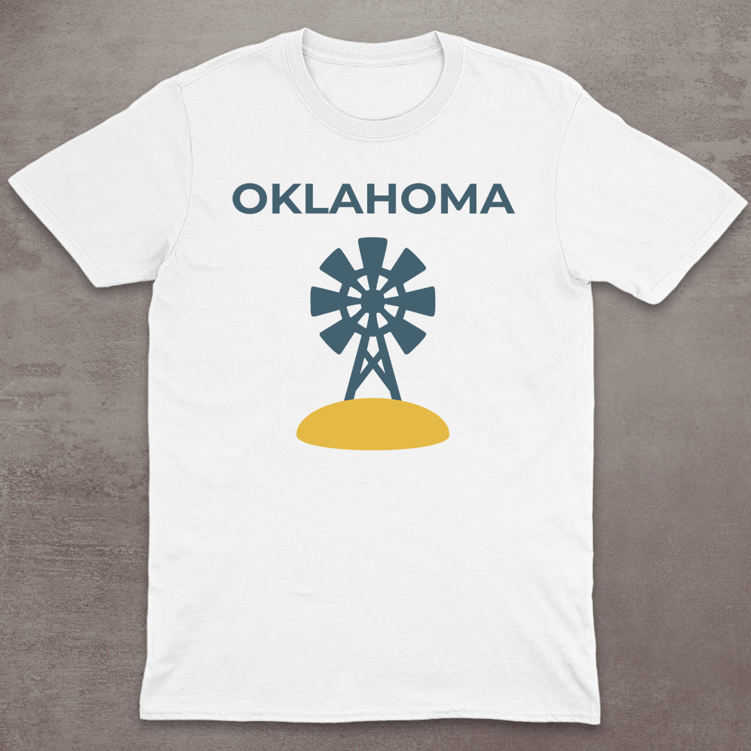 Oklahoma Plains Windmill T-Shirt