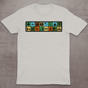 Retro Camping Icons T-Shirt