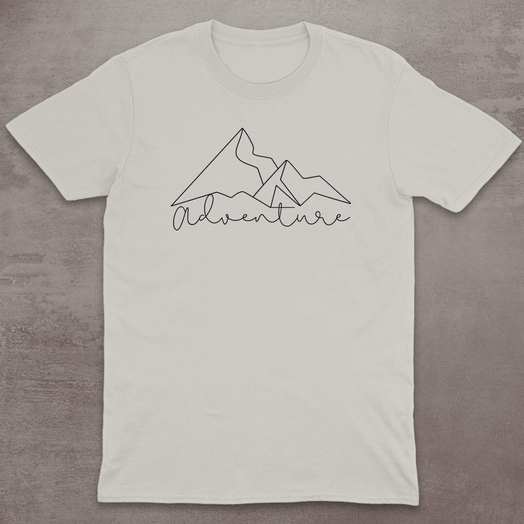 Minimal Adventure Line Art T-Shirt