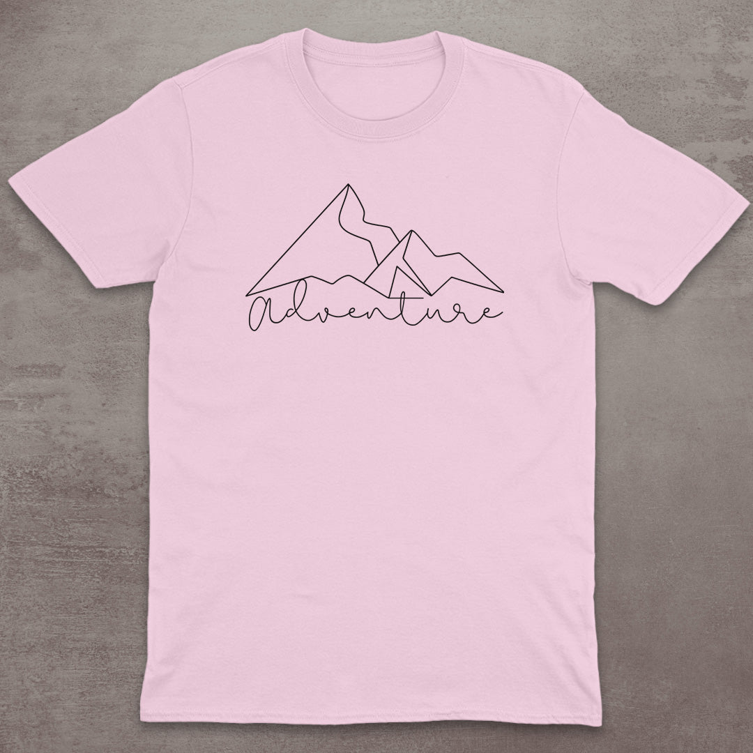 Minimal Adventure Line Art T-Shirt