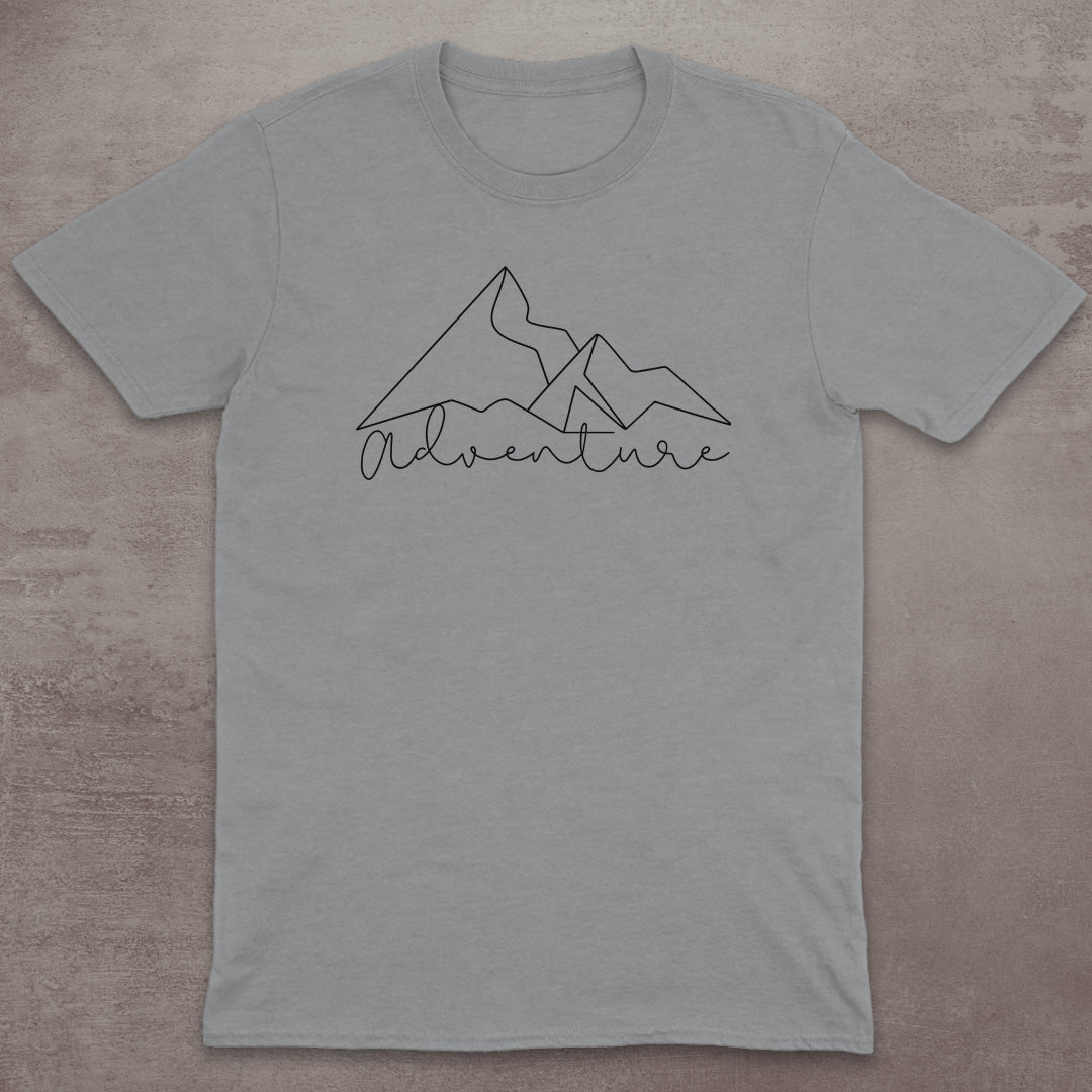 Minimal Adventure Line Art T-Shirt