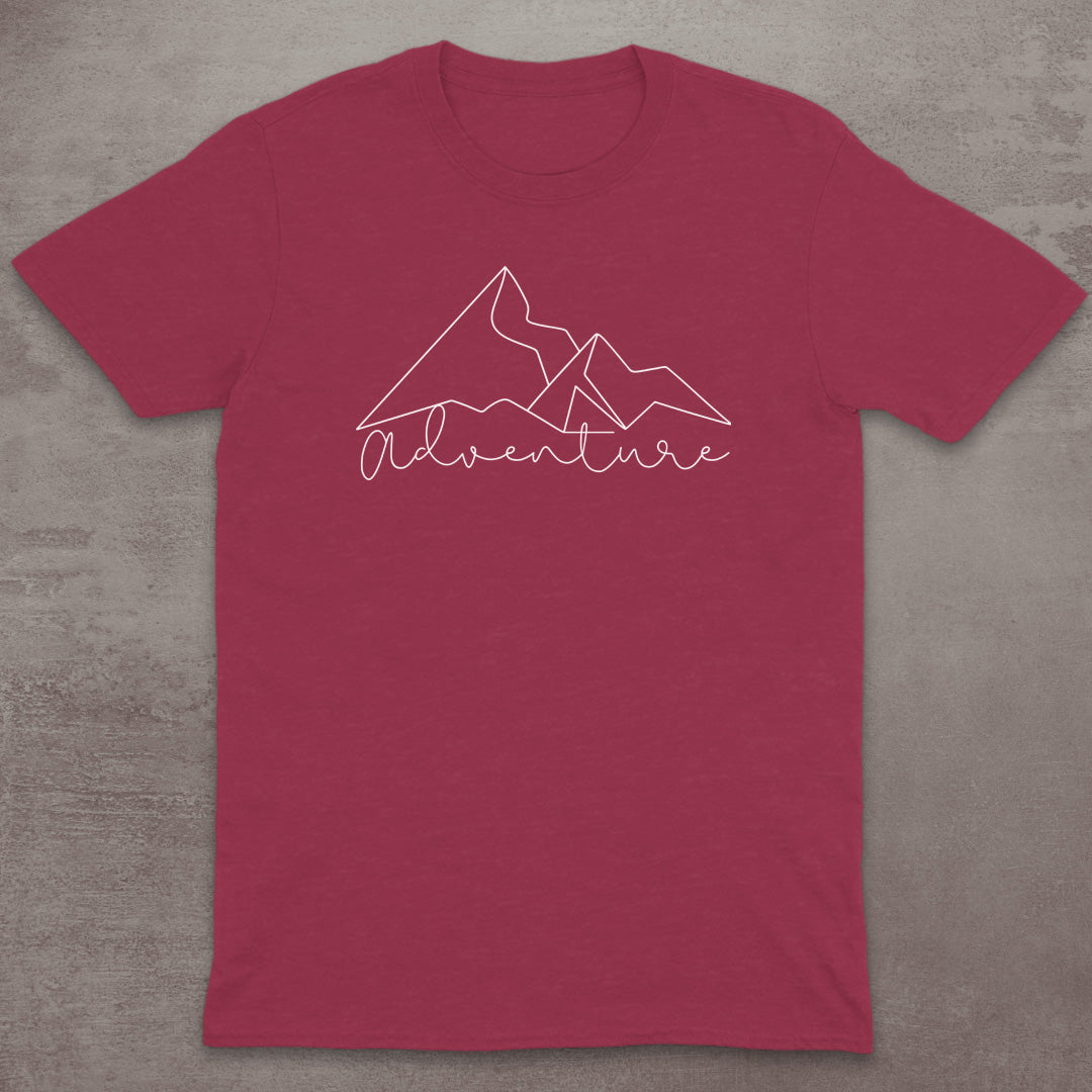 Minimal Adventure Line Art T-Shirt