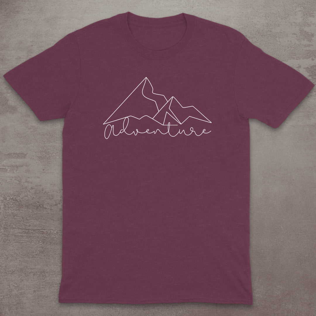 Minimal Adventure Line Art T-Shirt