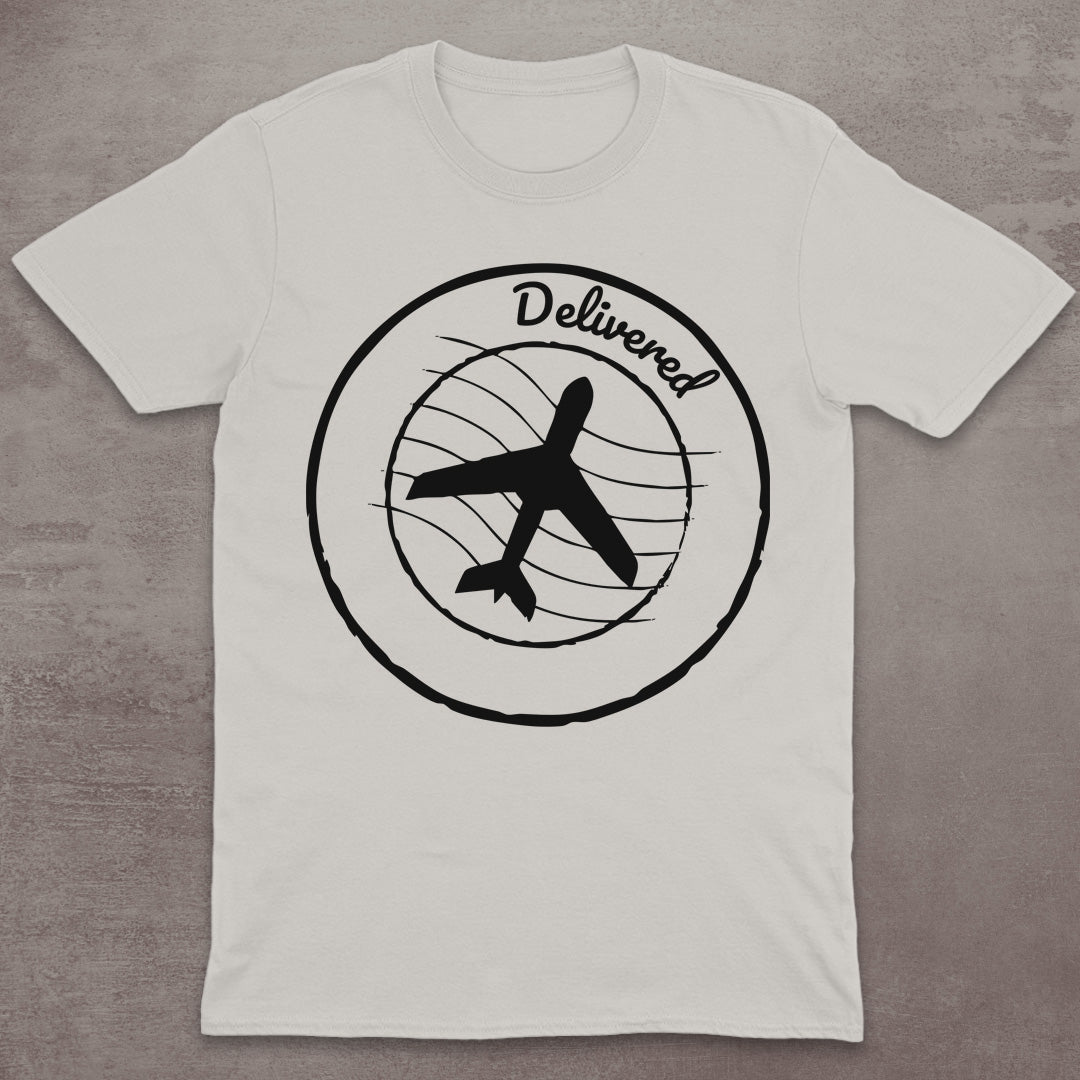 Delivered Airplane Stamp T-Shirt