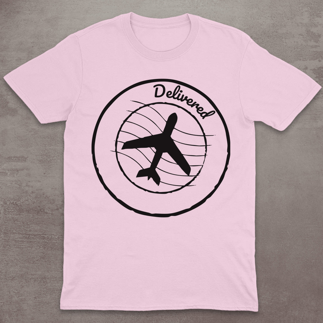 Delivered Airplane Stamp T-Shirt