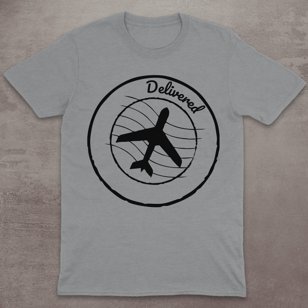 Delivered Airplane Stamp T-Shirt