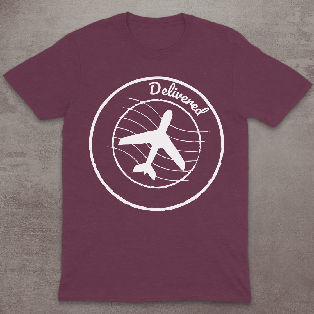 Delivered Airplane Stamp T-Shirt