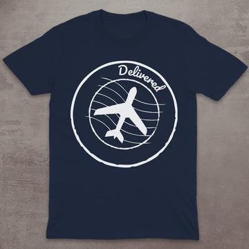 Delivered Airplane Stamp T-Shirt