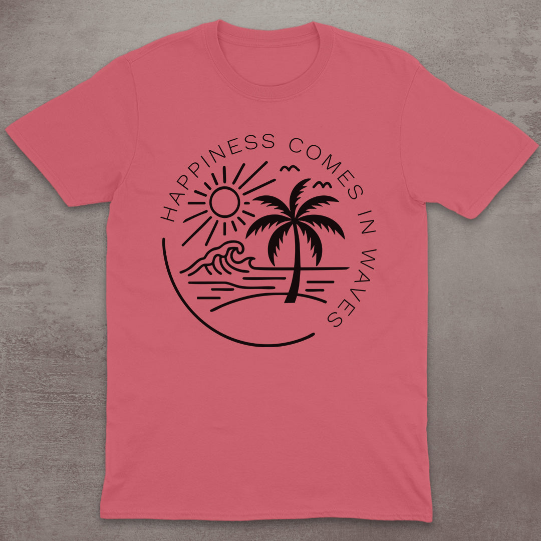 Happiness Comes in Waves T-Shirt