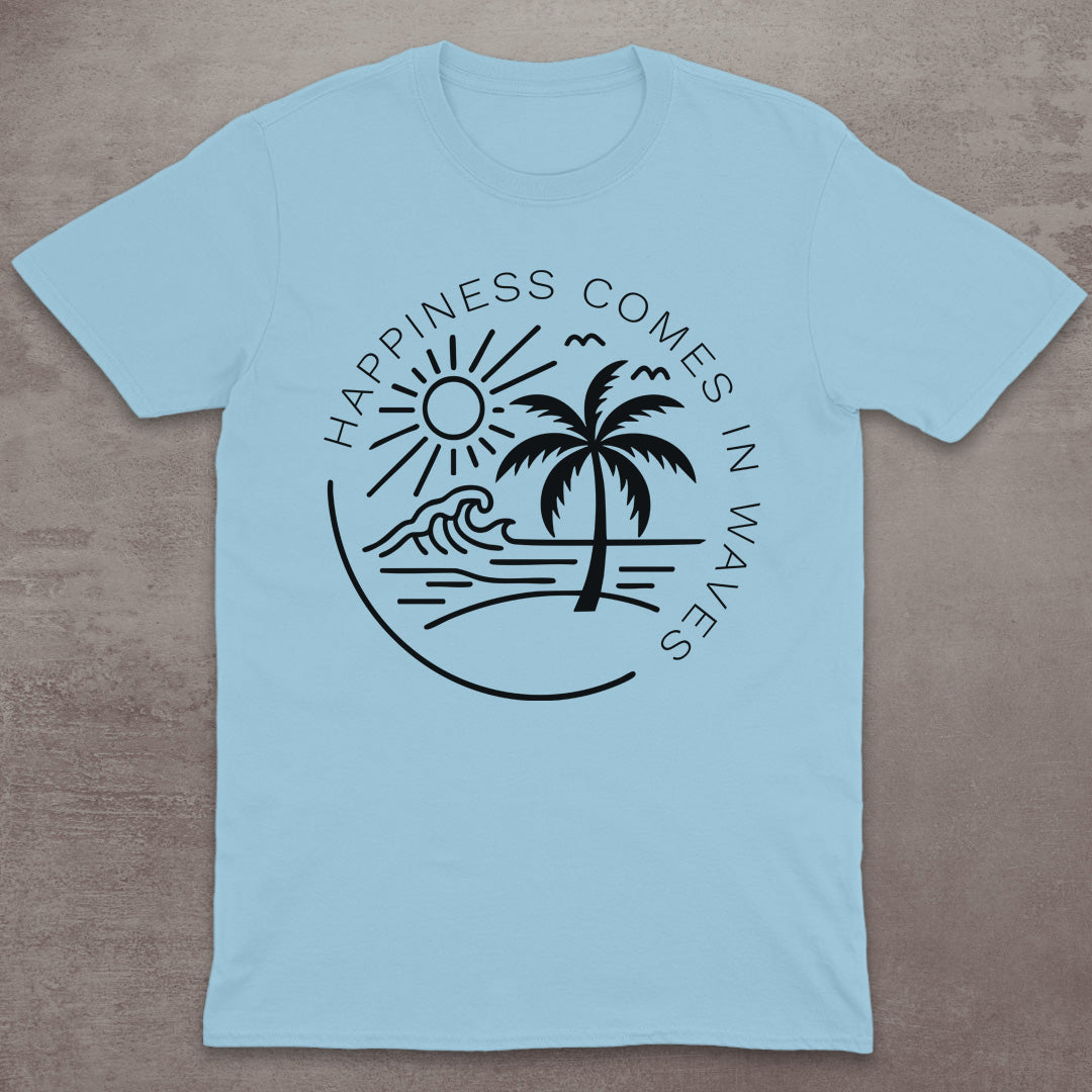 Happiness Comes in Waves T-Shirt
