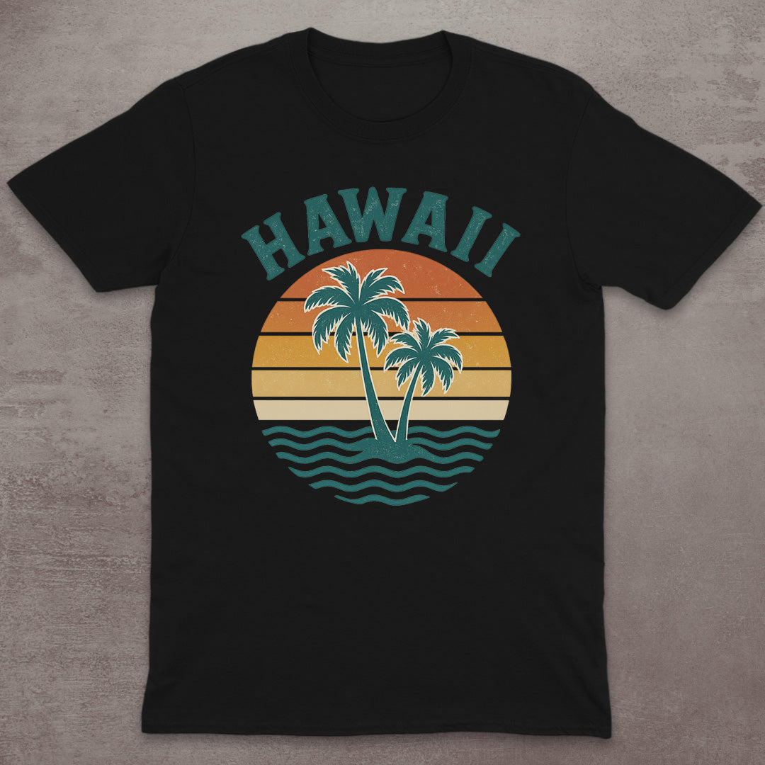 Hawaii Retro Sunset T-Shirt