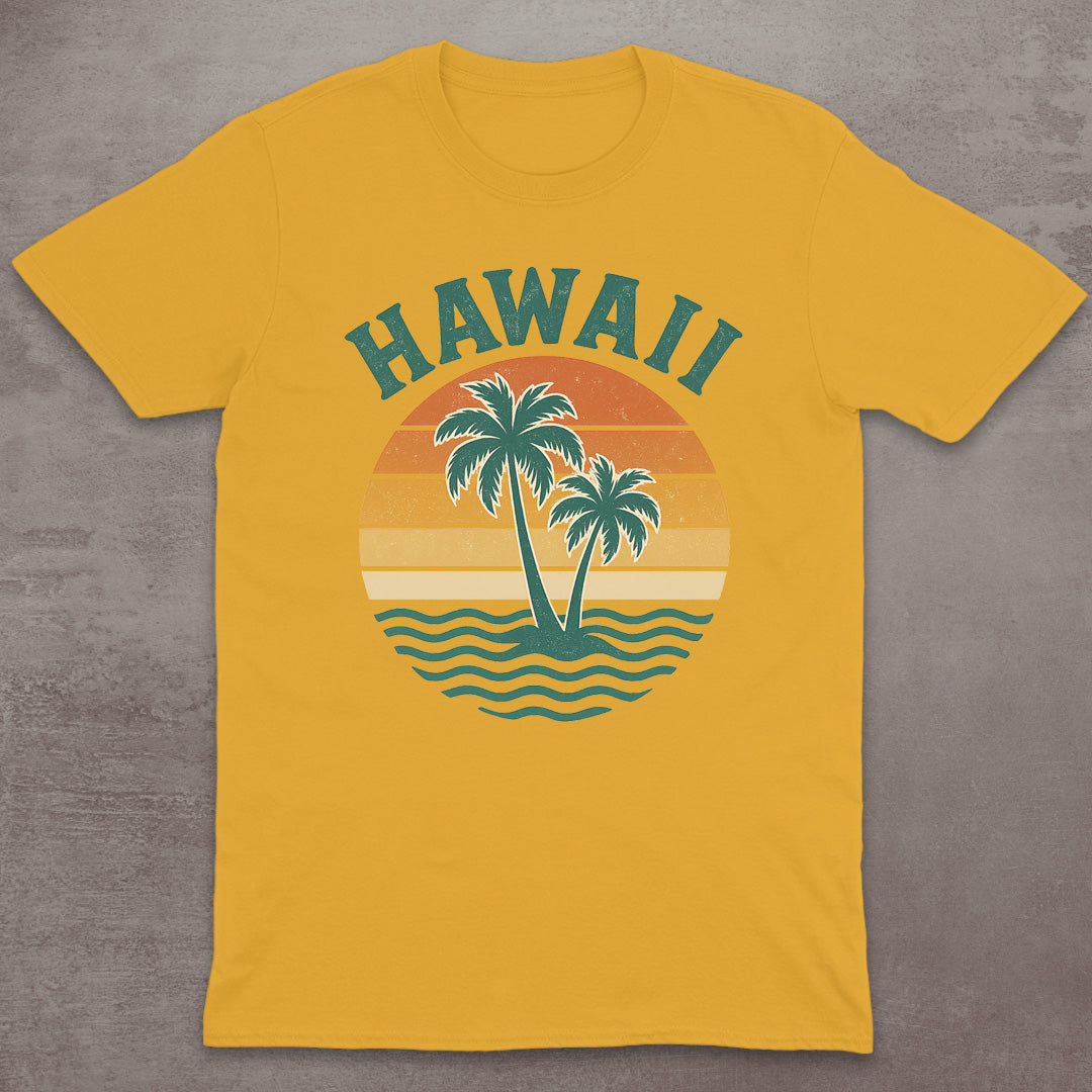 Hawaii Retro Sunset T-Shirt