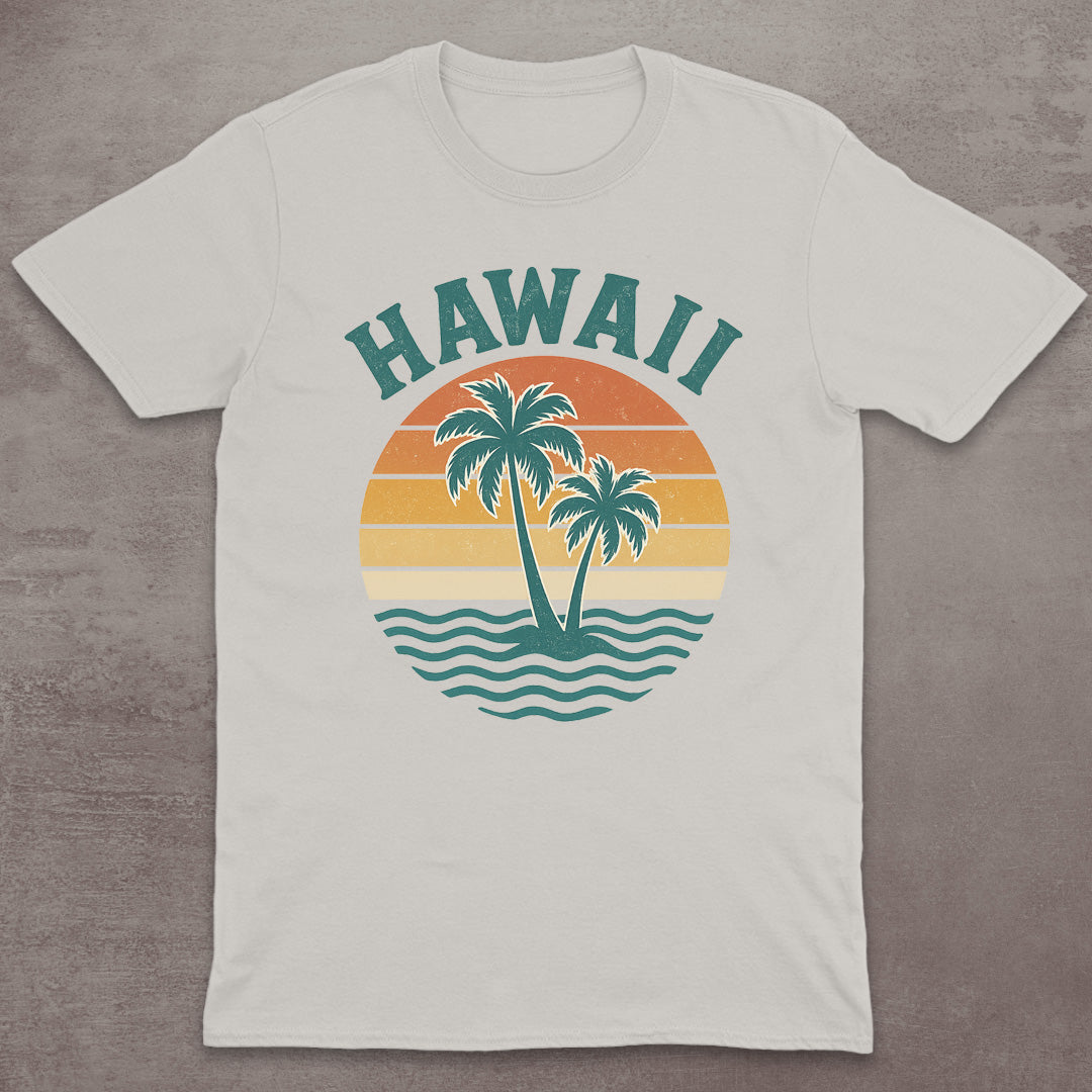 Hawaii Retro Sunset T-Shirt