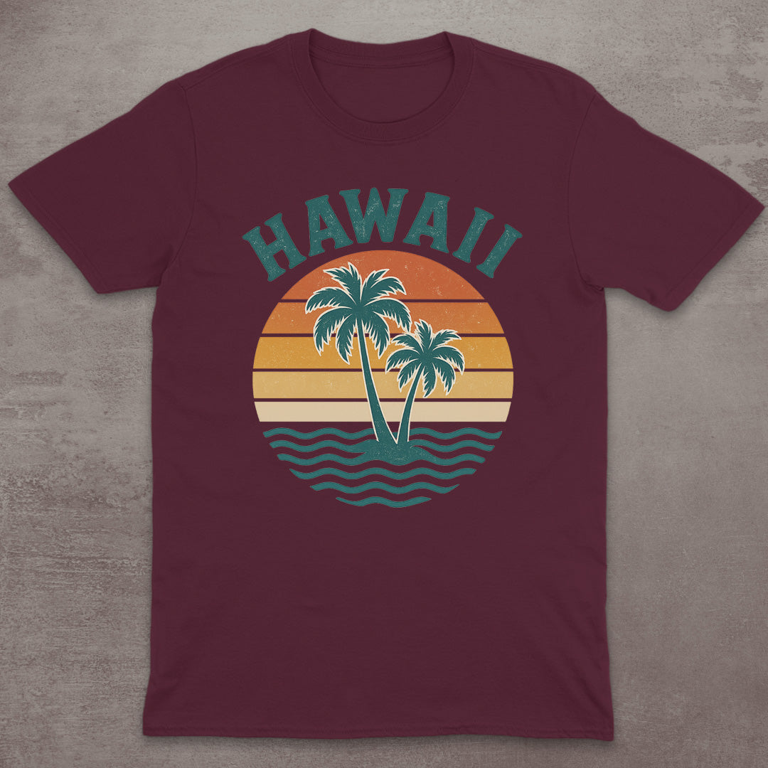 Hawaii Retro Sunset T-Shirt