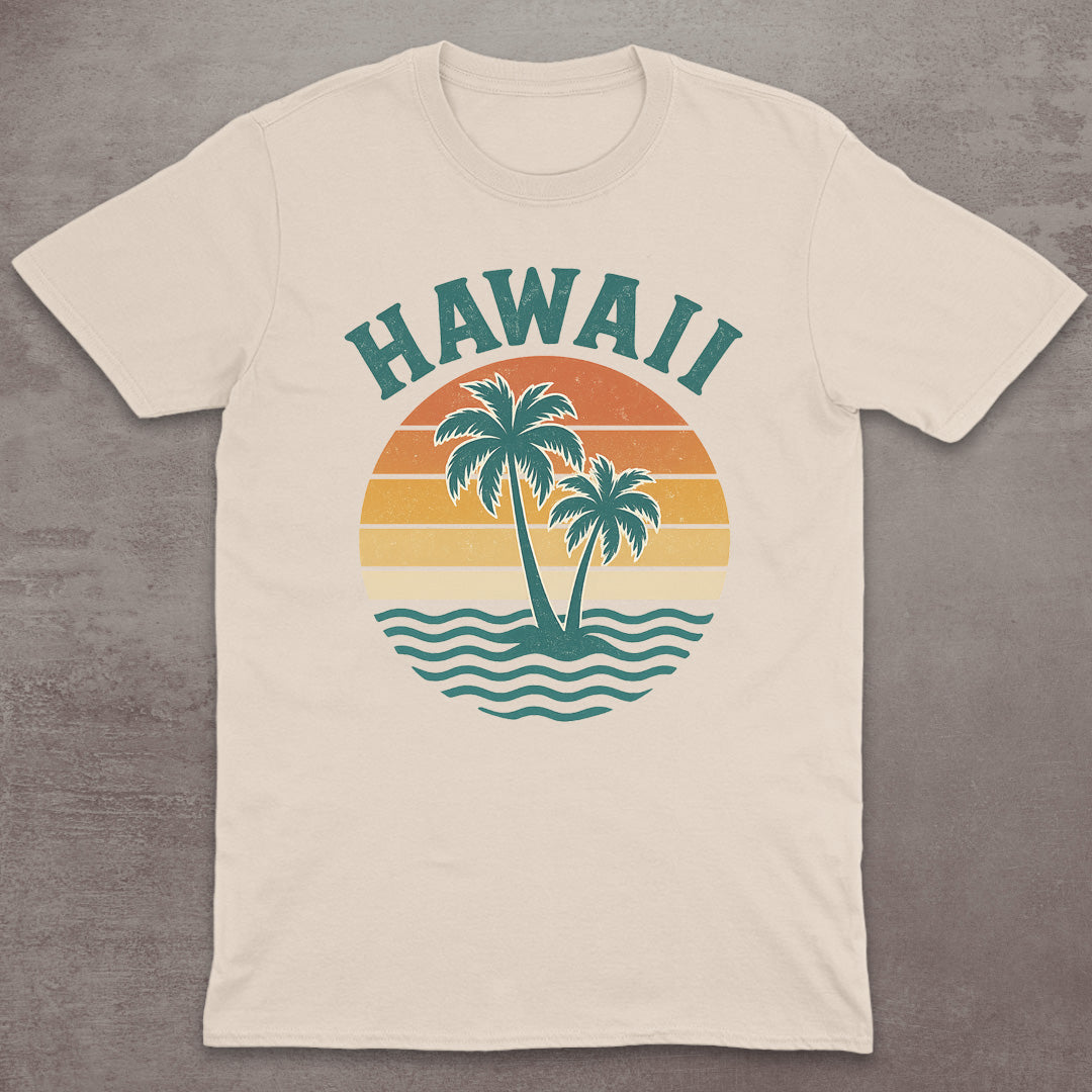 Hawaii Retro Sunset T-Shirt