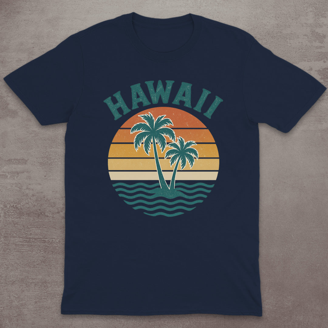Hawaii Retro Sunset T-Shirt