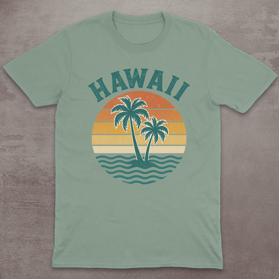 Hawaii Retro Sunset T-Shirt