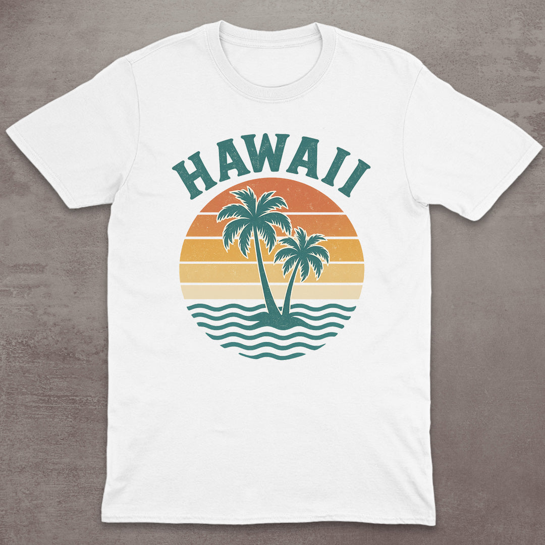 Hawaii Retro Sunset T-Shirt