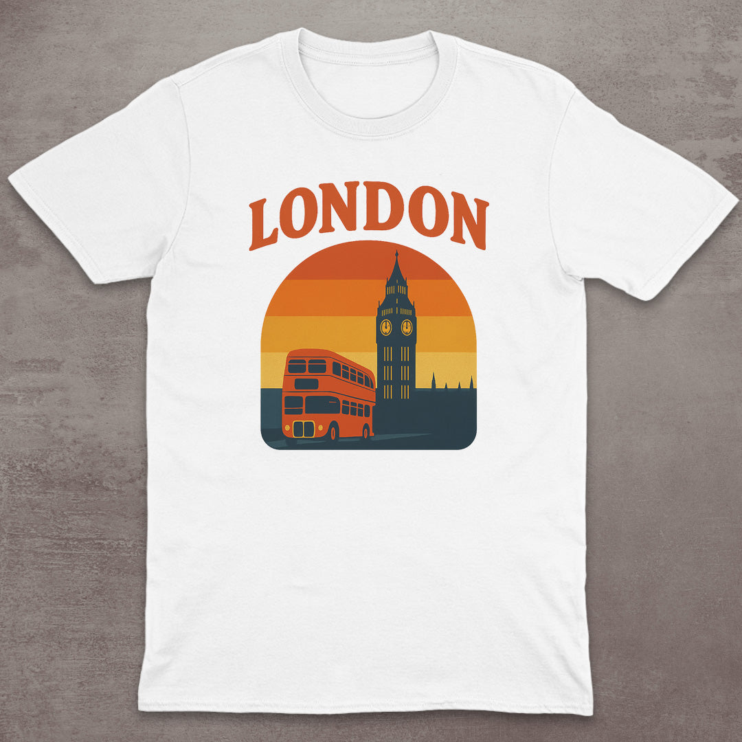 London Retro Double-Decker T-Shirt