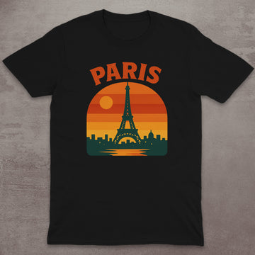 Paris Eiffel Tower Sunset T-Shirt