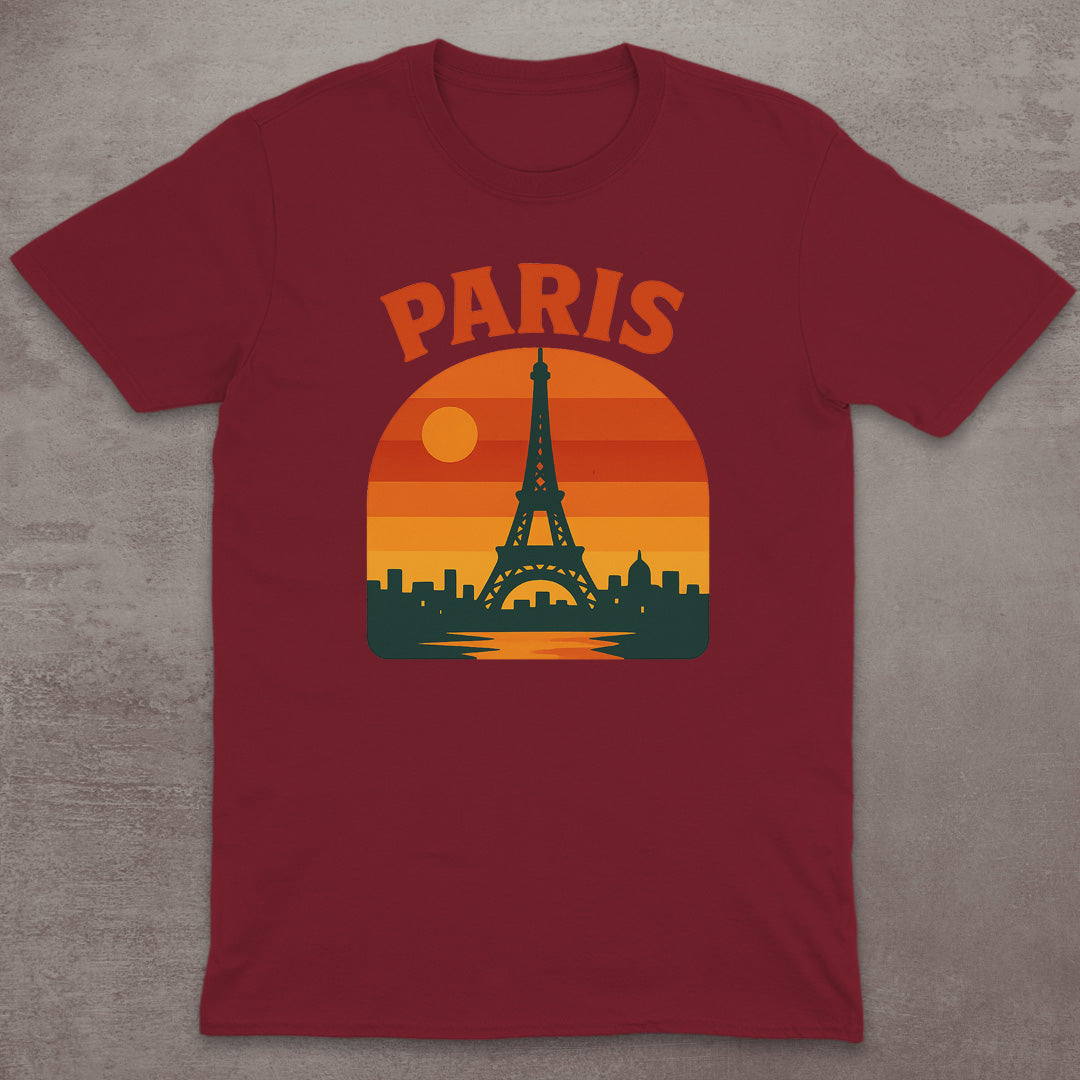 Paris Eiffel Tower Sunset T-Shirt