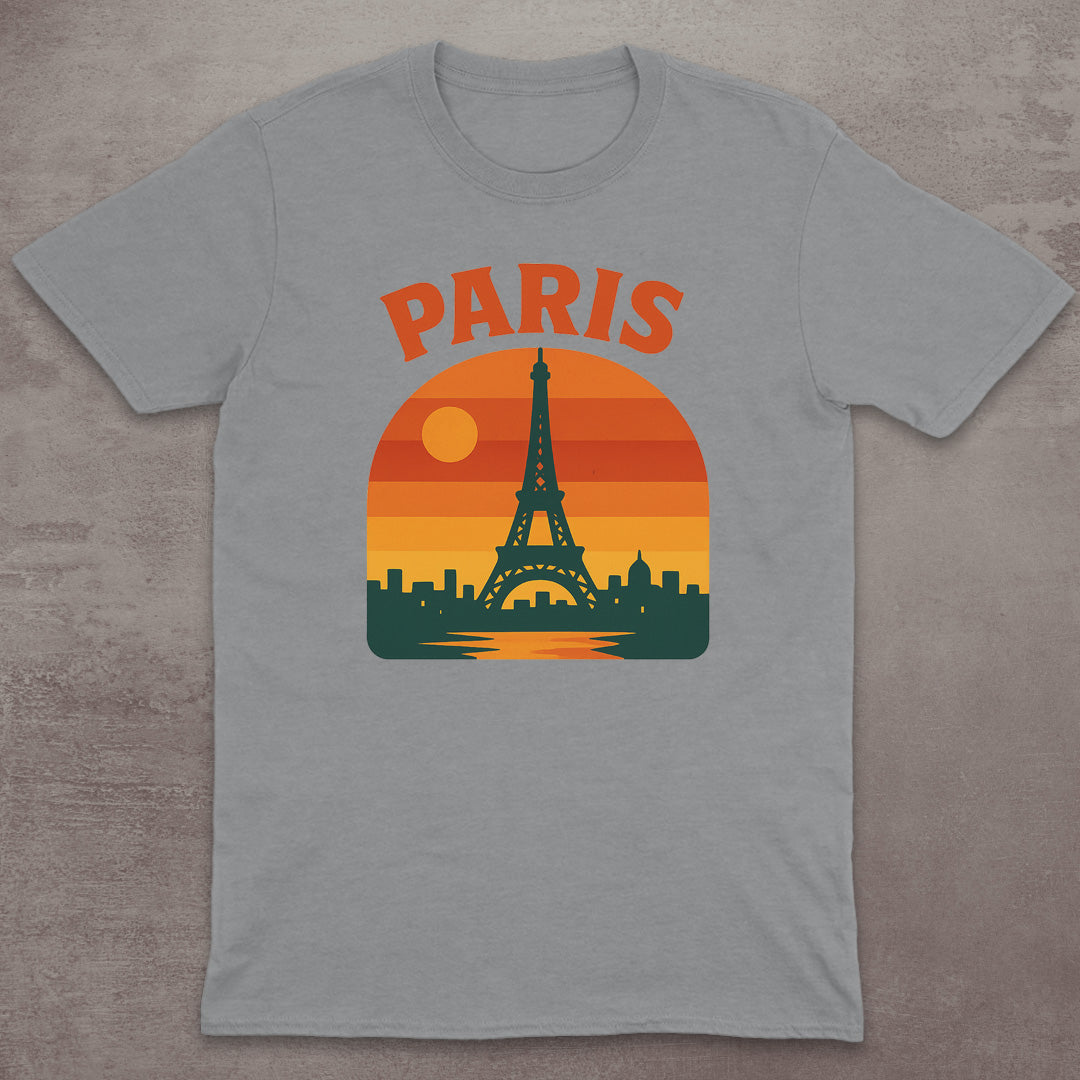 Paris Eiffel Tower Sunset T-Shirt