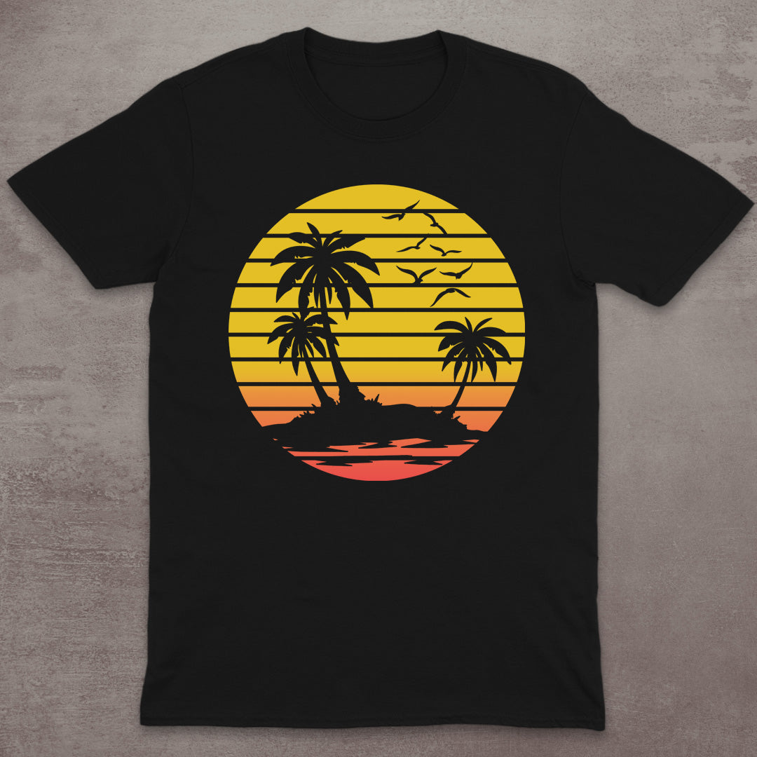 Retro Island Sunset T-Shirt