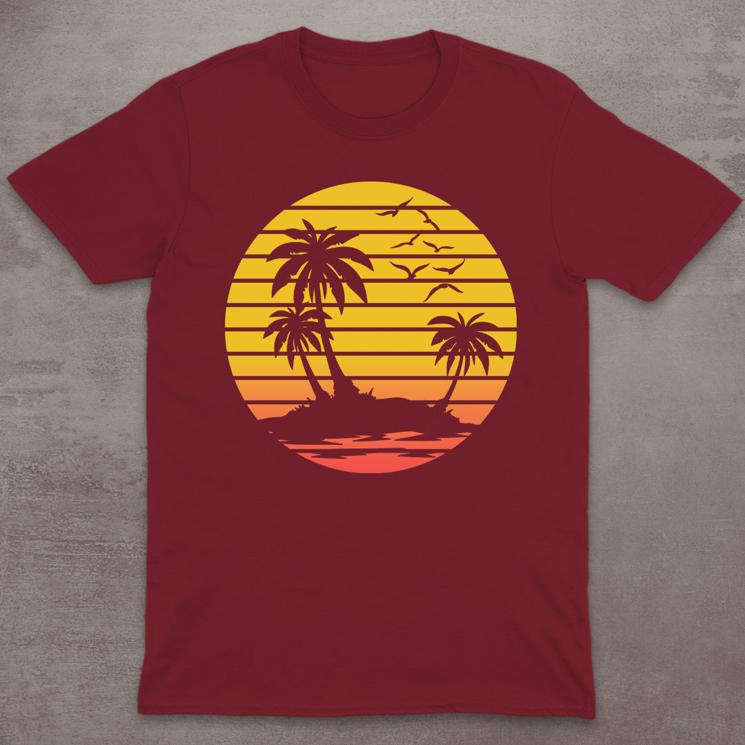 Retro Island Sunset T-Shirt