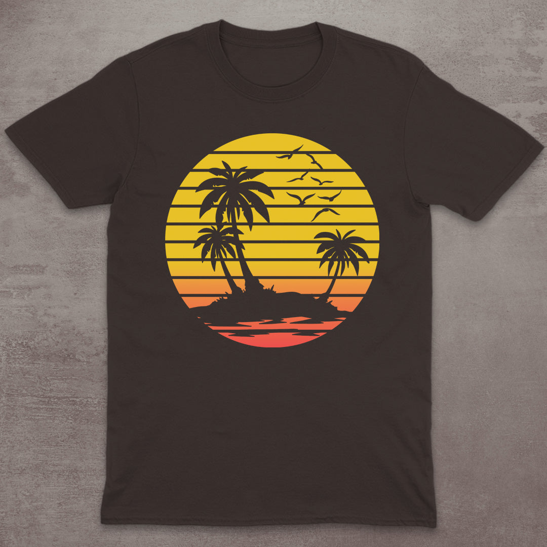 Retro Island Sunset T-Shirt