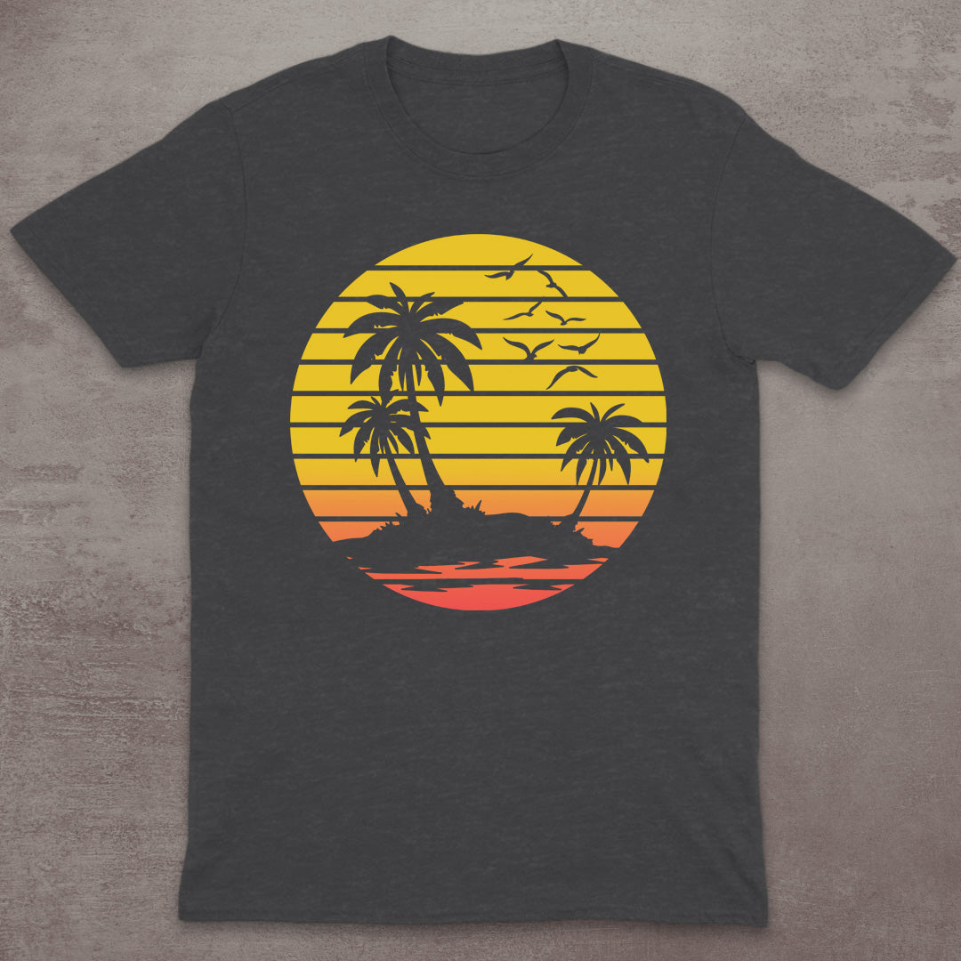 Retro Island Sunset T-Shirt