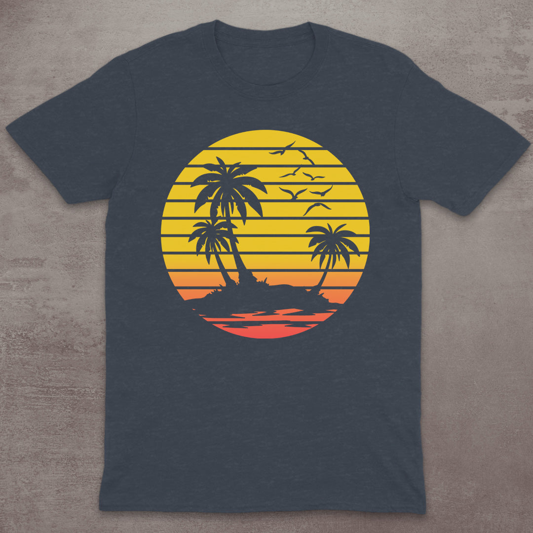Retro Island Sunset T-Shirt