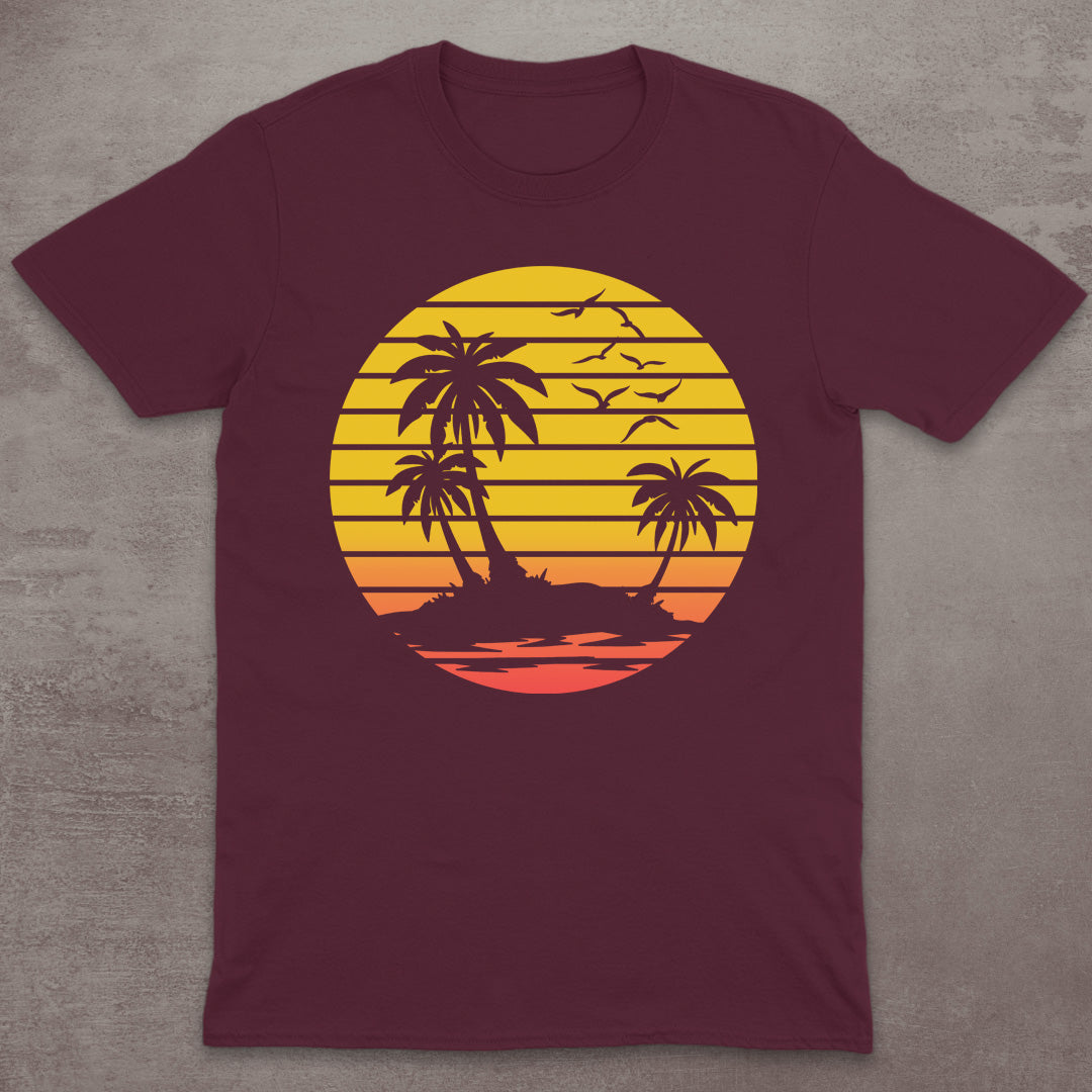 Retro Island Sunset T-Shirt