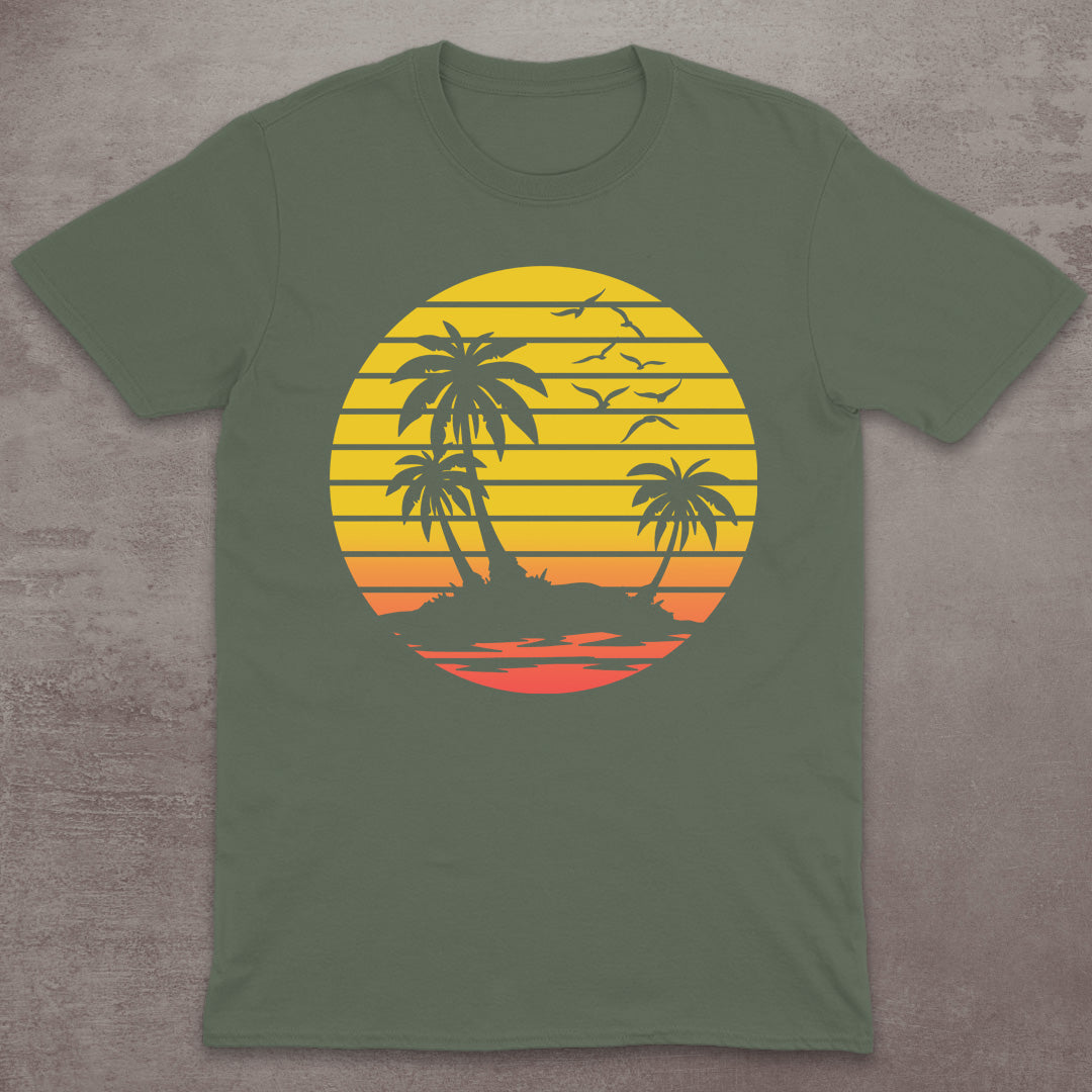 Retro Island Sunset T-Shirt