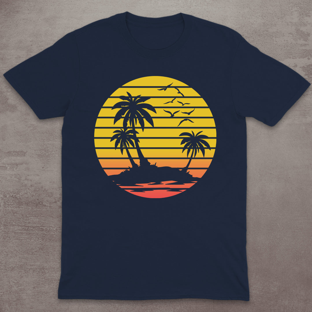 Retro Island Sunset T-Shirt
