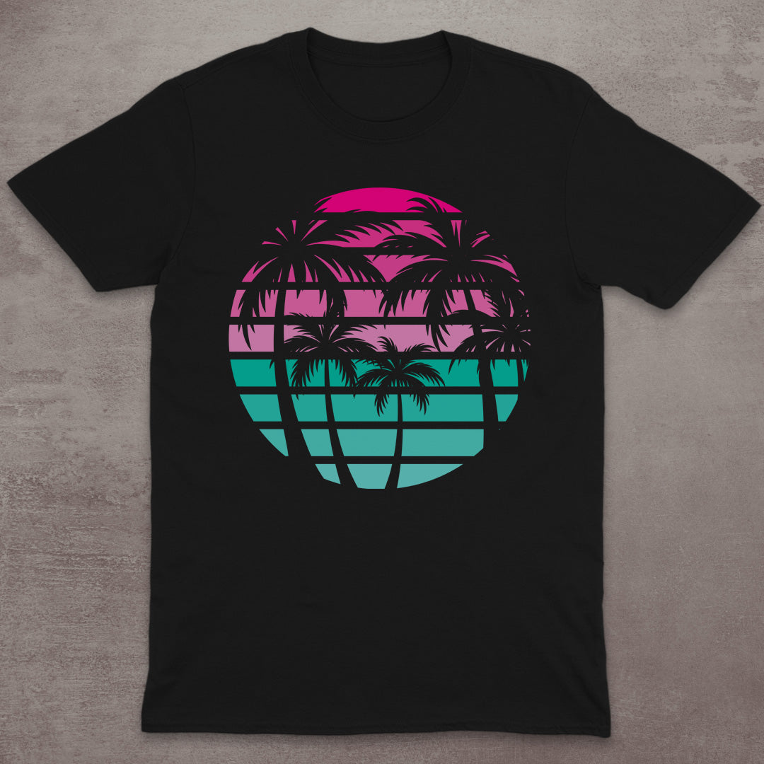 Retro Palm Sunset T-Shirt